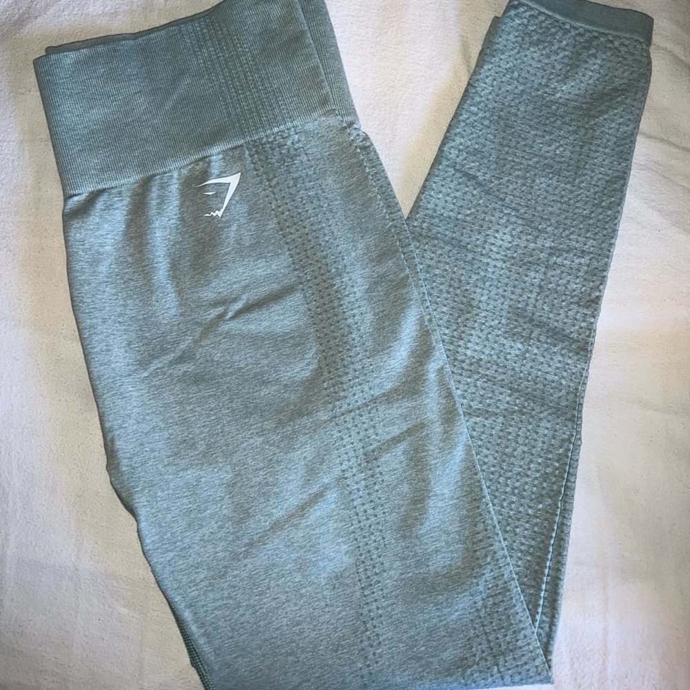 Gymshark Vital Seamless Leggings - Light Green Marl